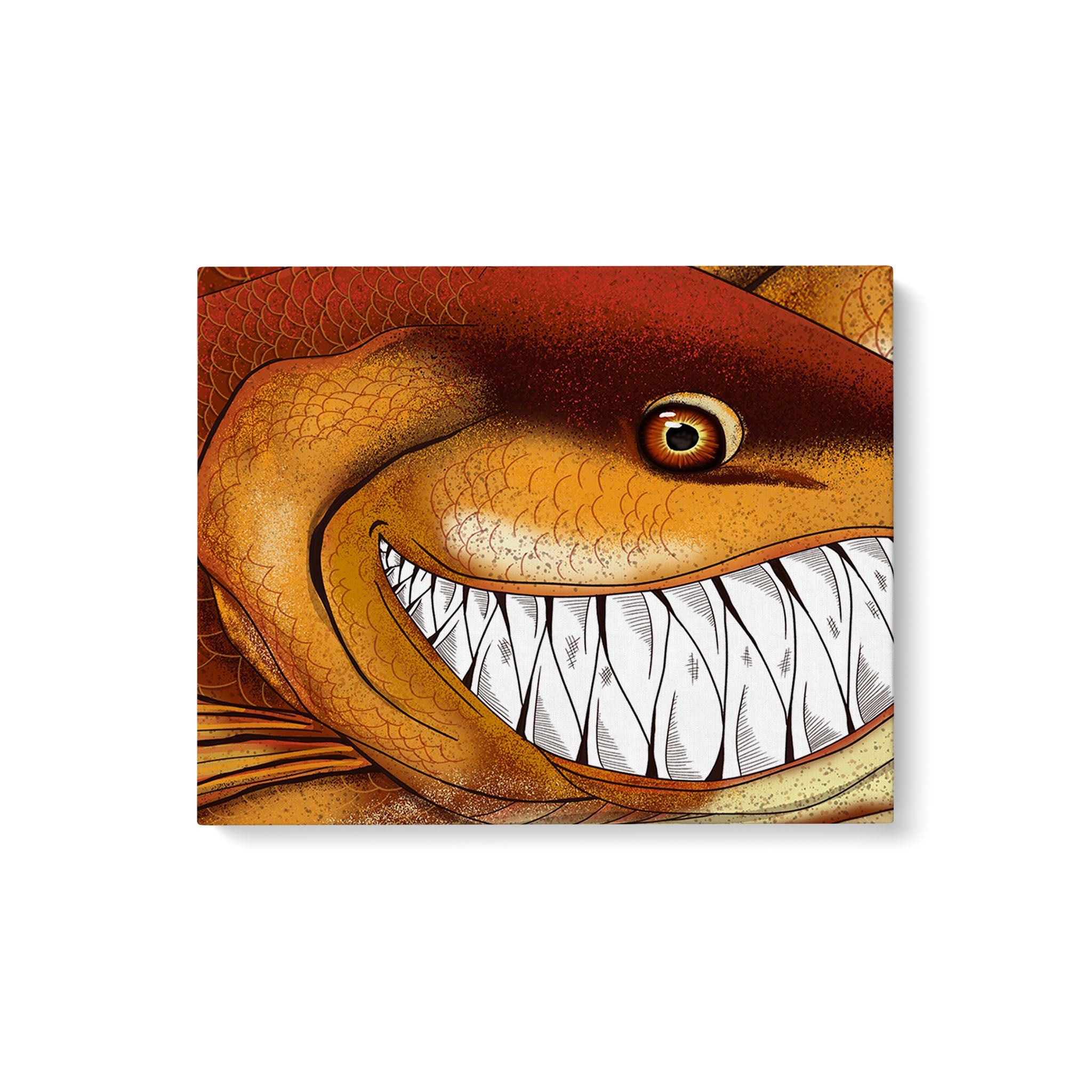 Funny Redfish fishing art Matte Canvas Redfish wall art