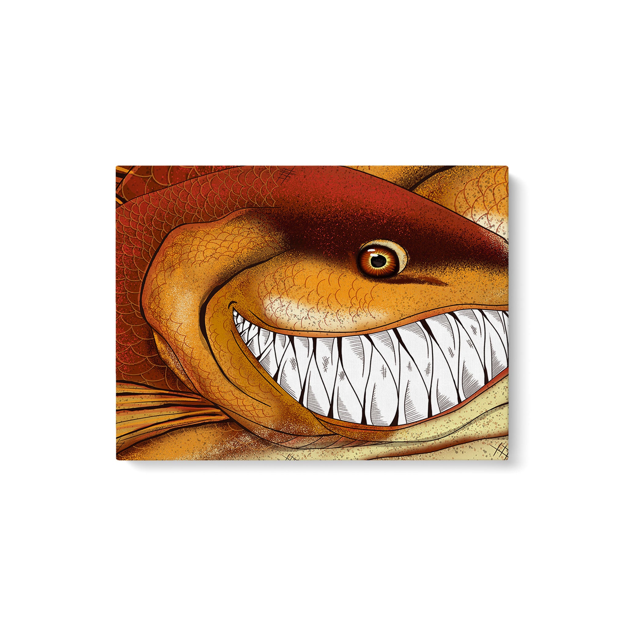 Funny Redfish fishing art Matte Canvas Redfish wall art
