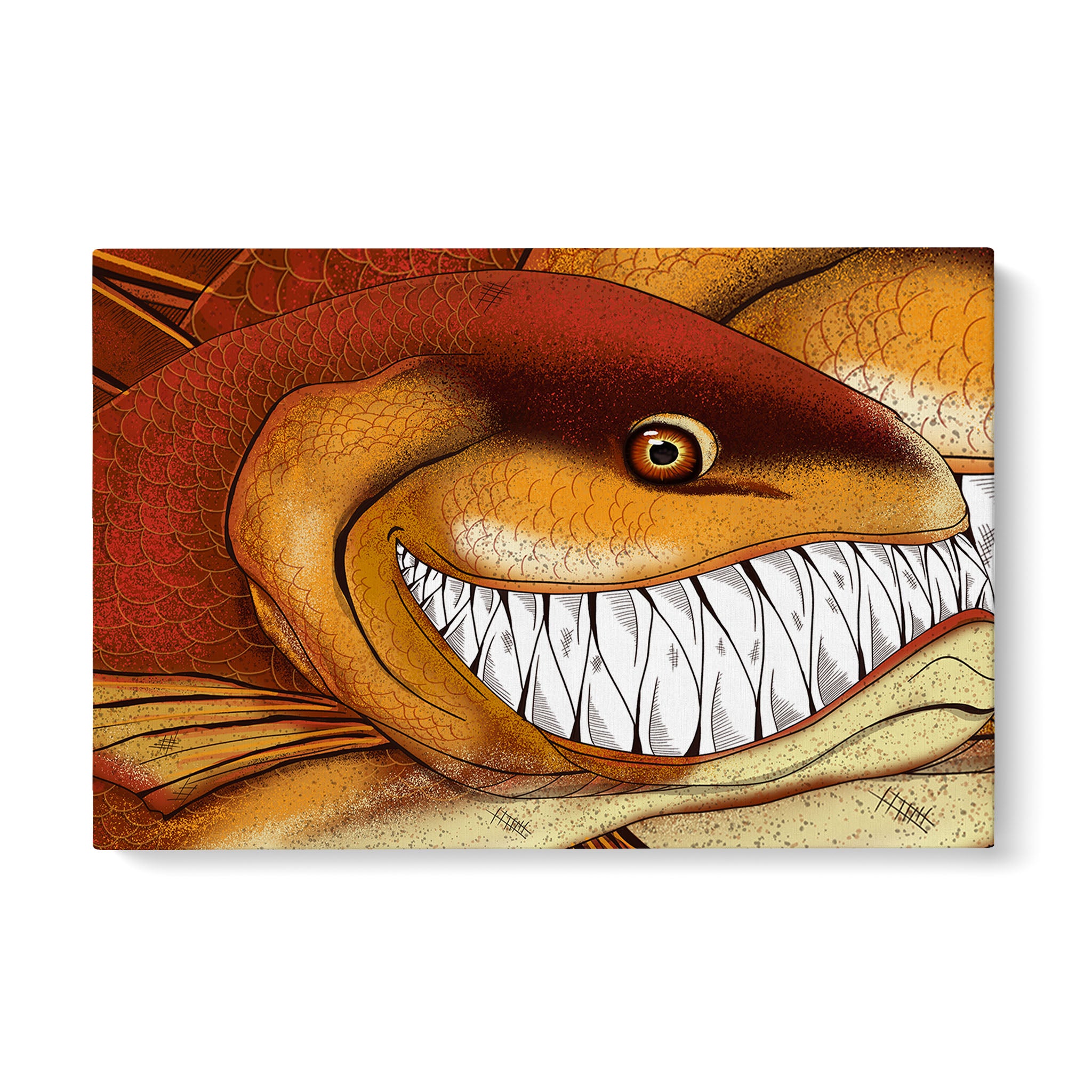 Funny Redfish fishing art Matte Canvas Redfish wall art