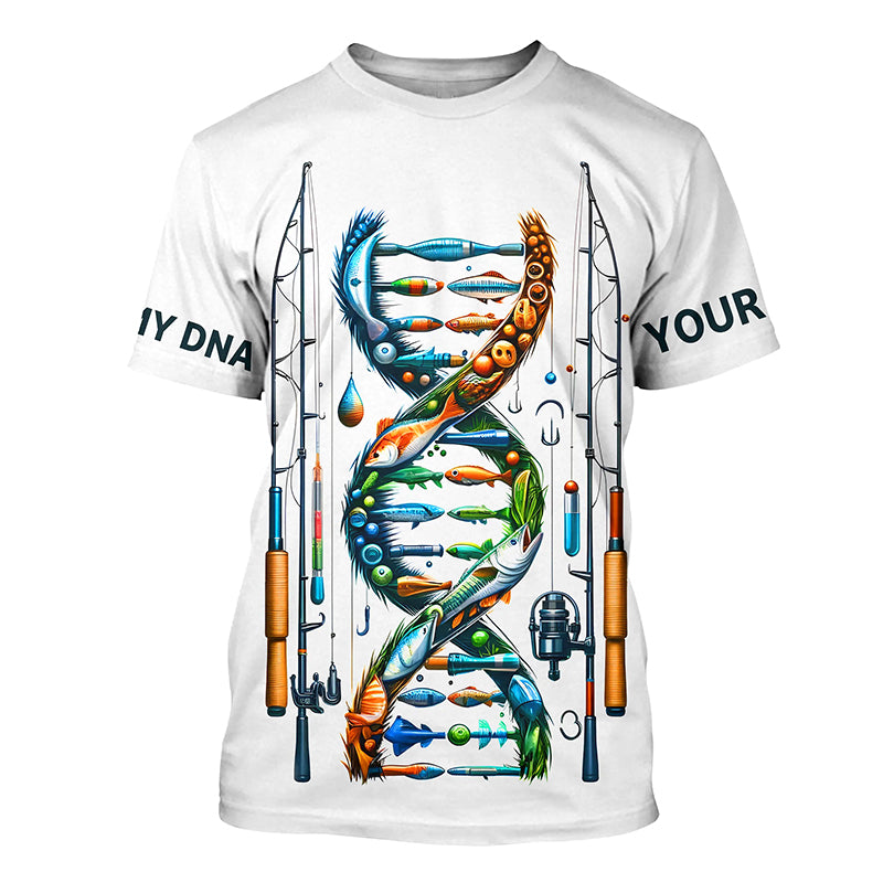 Fishing - It's in my DNA - UV protection fishing T-shirt for fisherman A64