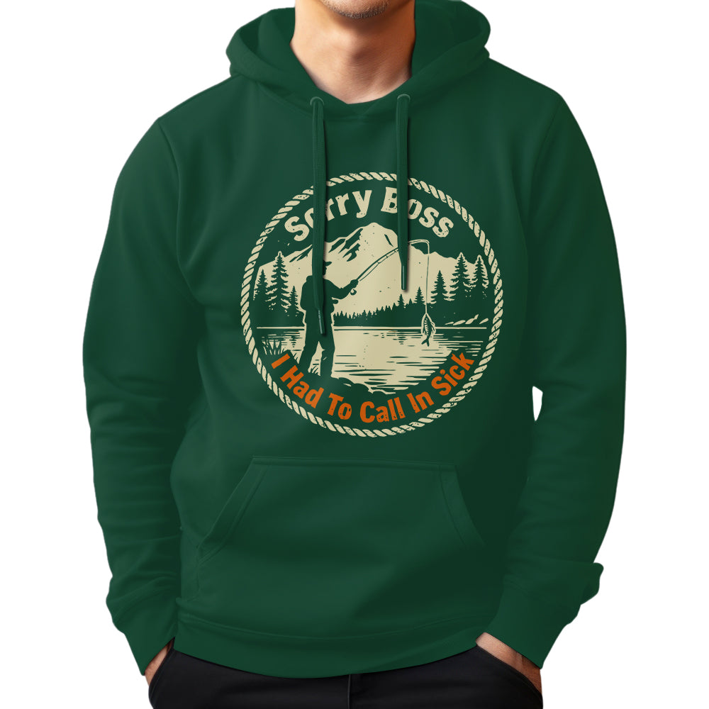 Sorry Boss, I Had To Call In Sick Fishing Jersey For Fisherman