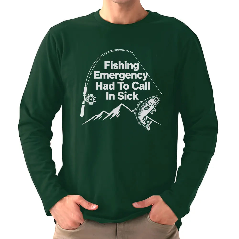 Fishing Emergency Had To Call In Sick Fishing Jersey For Fisherman