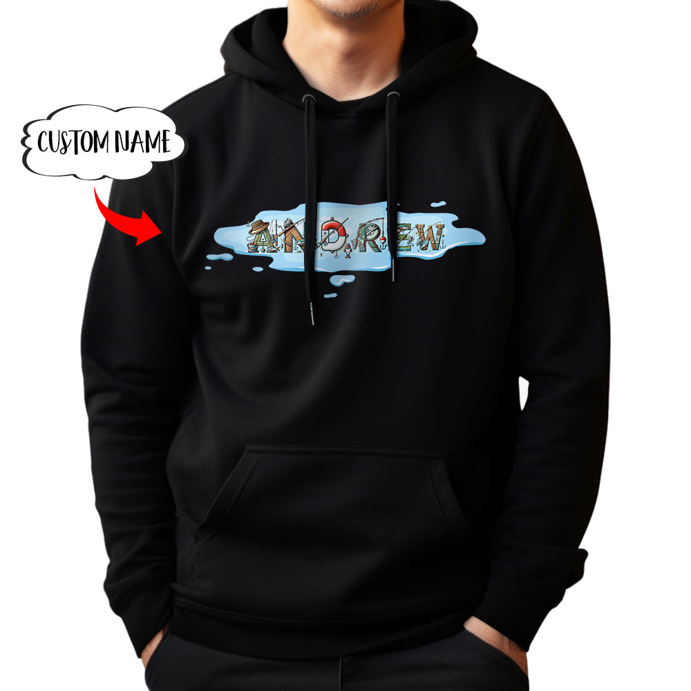 Personalized fishing shirts custom name fishing Hoodie