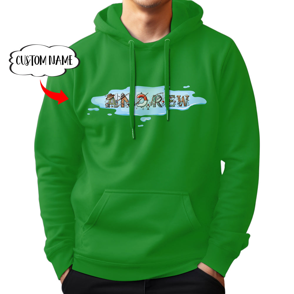 Personalized fishing shirts custom name fishing Hoodie