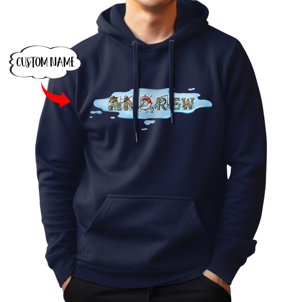 Personalized fishing shirts custom name fishing Hoodie