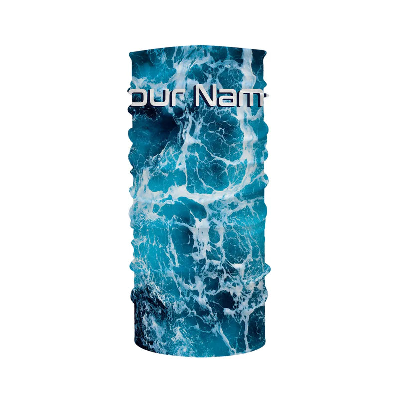 Custom Saltwater Face shield UV Protection, Sea wave camo Face shield - IPHW1329