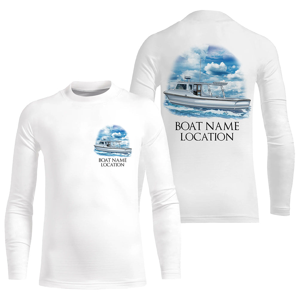 Custom Fishing Boat Name Long Sleeve Fishing Shirts, Personalized Fisher Boats Shirt IPHW5097