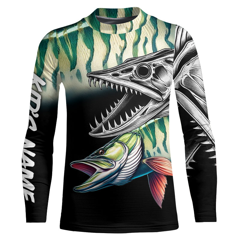 Musky Reaper Customize Name 3D All Over Printed Shirts Personalized Fishing Gift For Kid NQS371
