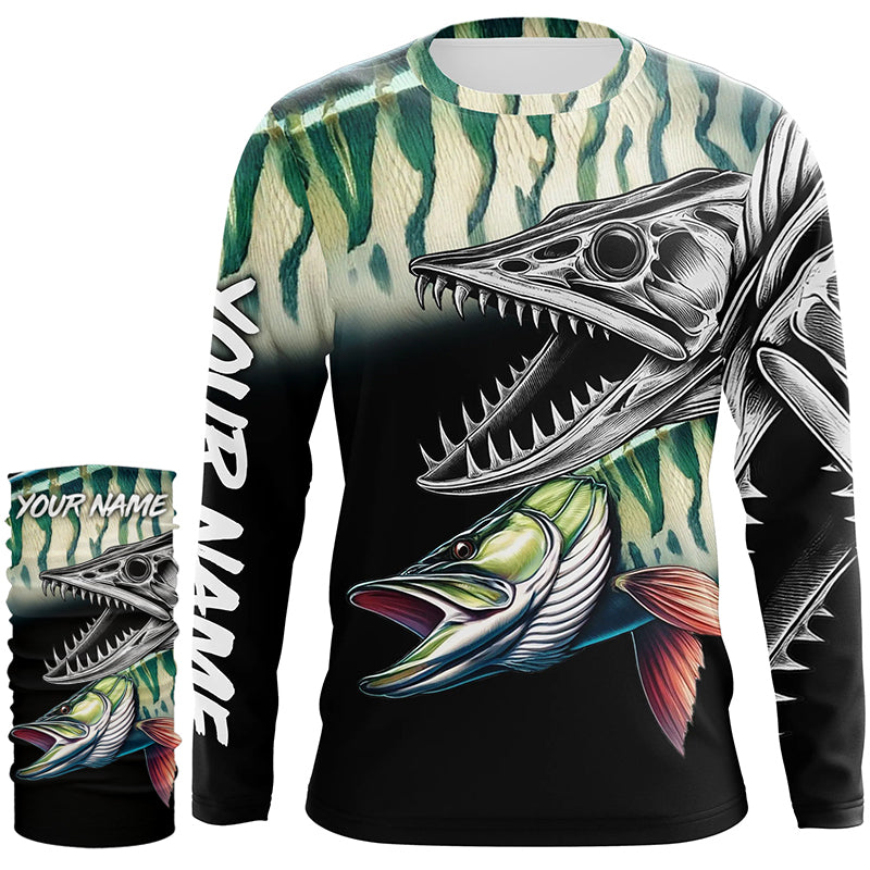 Musky Reaper Customize Name 3D All Over Printed Shirts Personalized Fishing Gift For Men NQS371