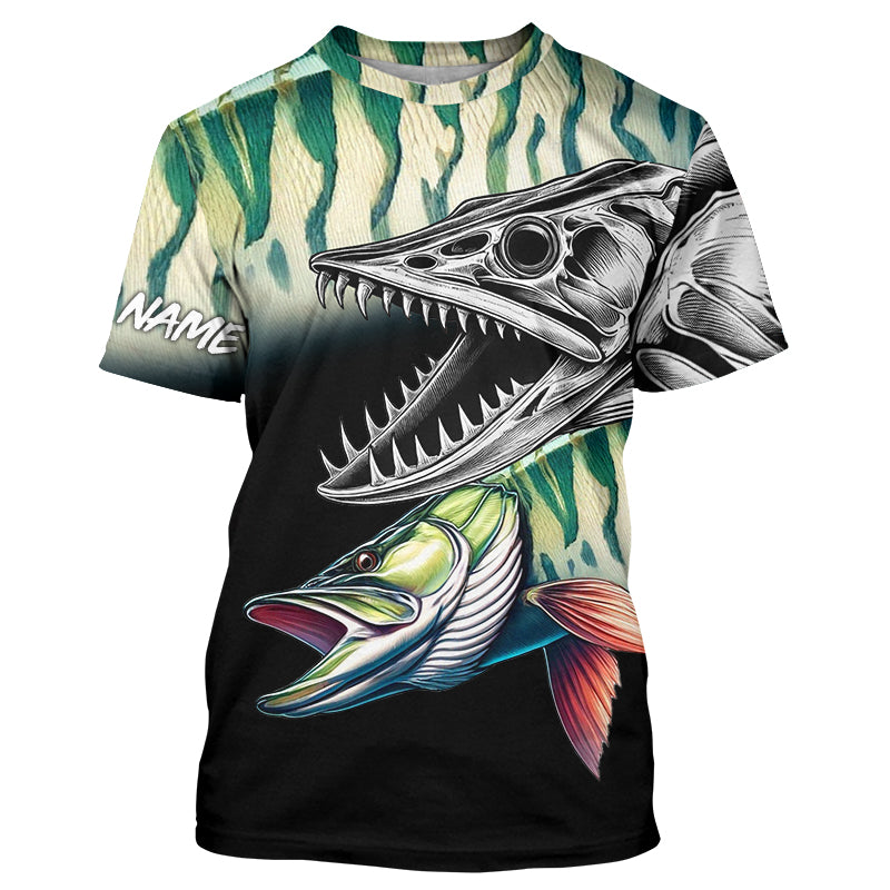 Musky Reaper Customize Name 3D All Over Pinted Shirts Personalized Fishing Gift T-shirt For Men NQS371
