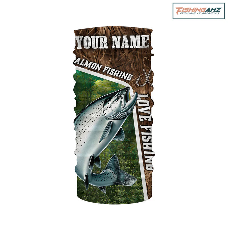 Personalized Chinook Salmon Face shield, Love Fishing Camo fish NQS5899
