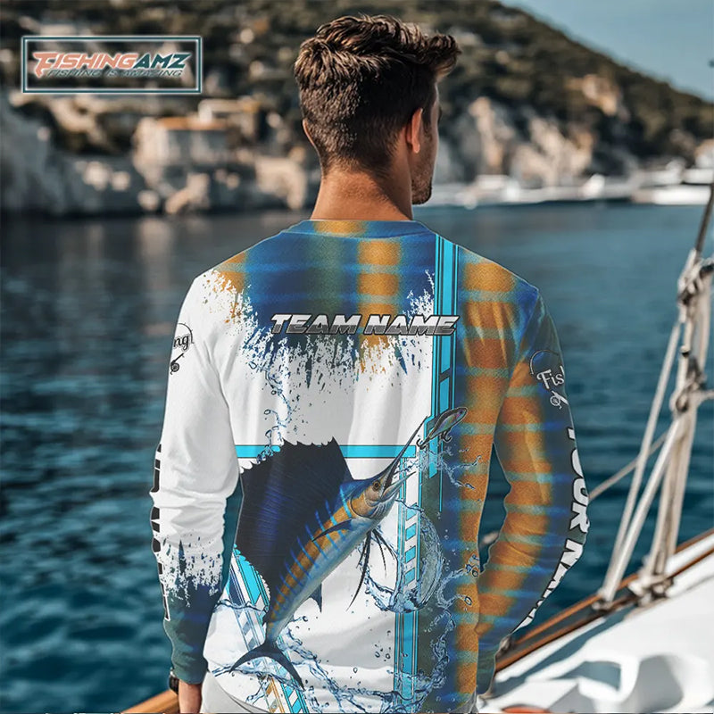 Sailfish fishing scales custom Sailfish fishing Long Sleeve Shirt, Sailfish offshore fishing apparel NQS10871