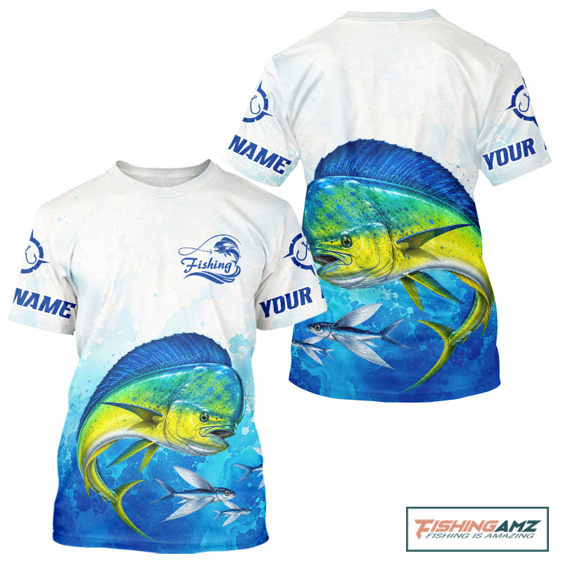 Mahi Mahi Fishing T-Shirts Gift For Men Deep Sea Saltwater Angler Ocean Adventure