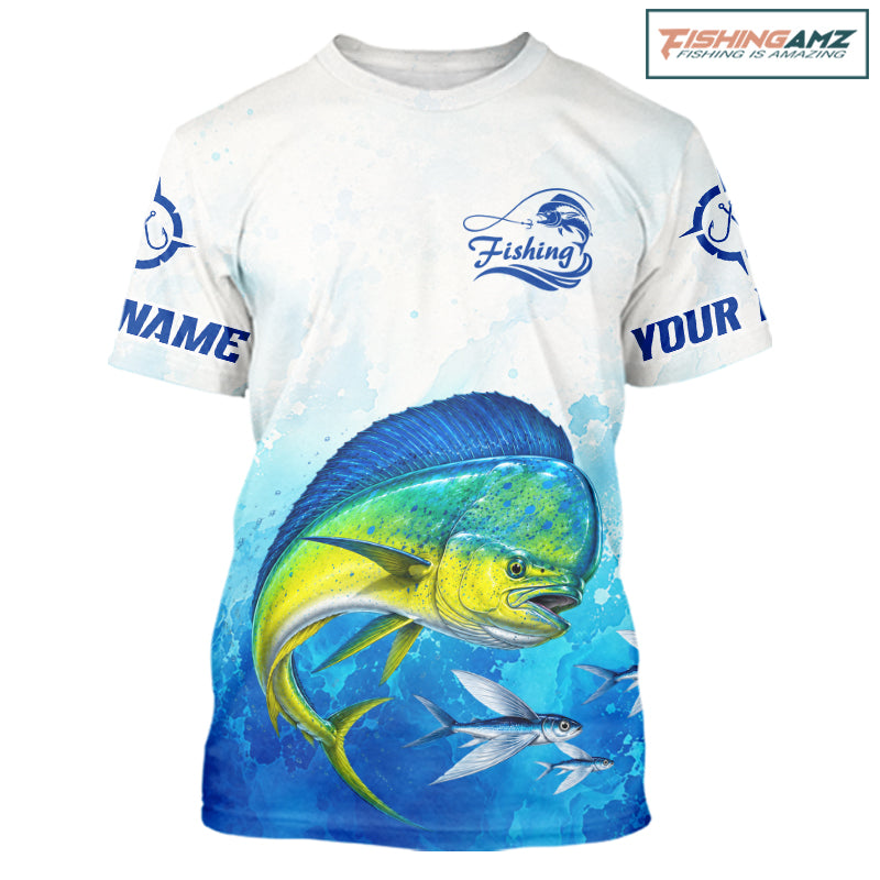 Mahi Mahi Fishing T-Shirts Gift For Men Deep Sea Saltwater Angler Ocean Adventure