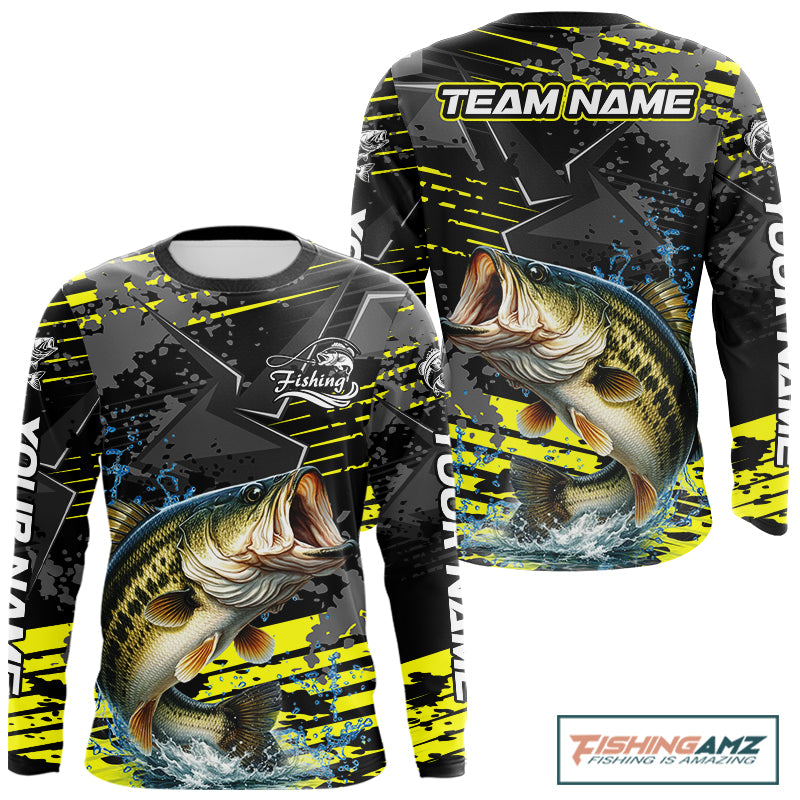 Personalized Largemouth Bass Fishing Jerseys For Fishing Team, Fishing Gift For Men