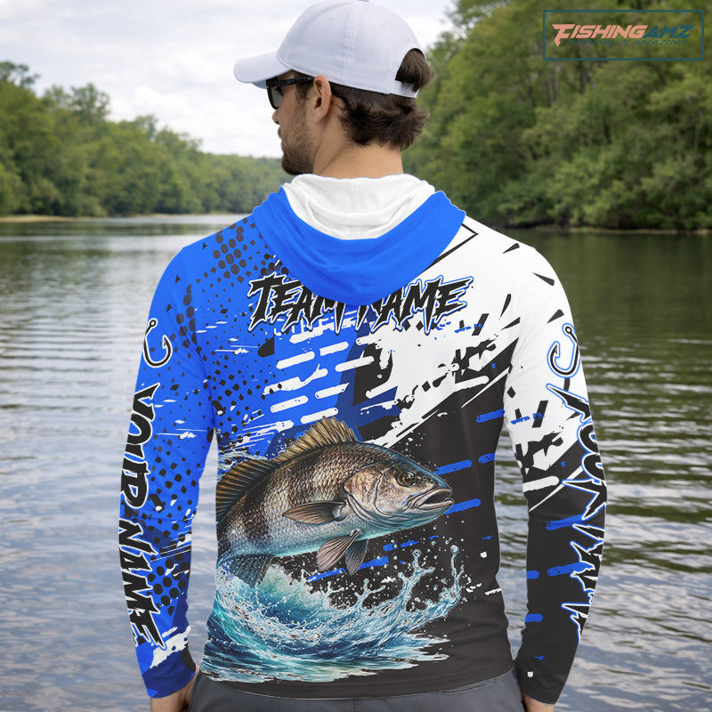 Personalized Black Drum Fishing Jerseys For Fishing Team, Tournament Fishing Shirts NHT448