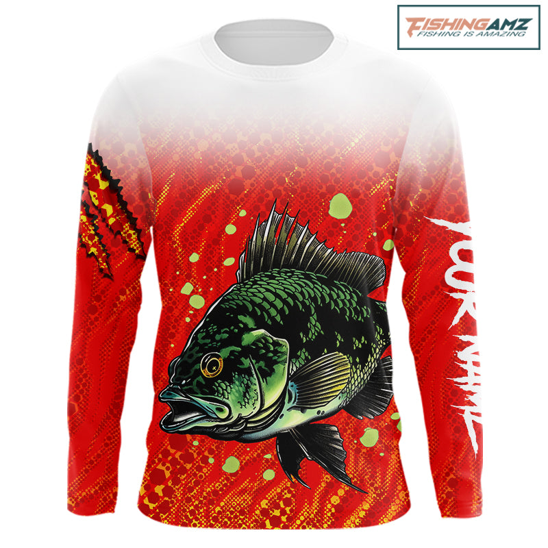 Personalized Crappie Fishing Jerseys For Fishing Team, Custom Name Fishing Shirts Long Sleeve NBT409