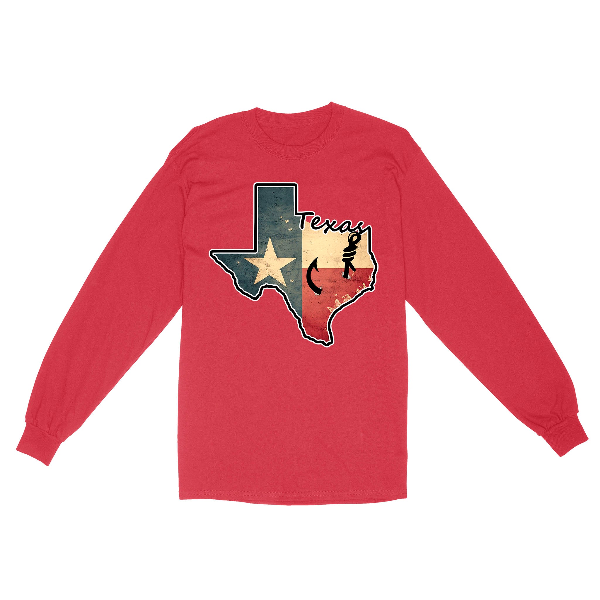 Texas fishing shirt with Texas flag for fisherman Texas fishing forum A234