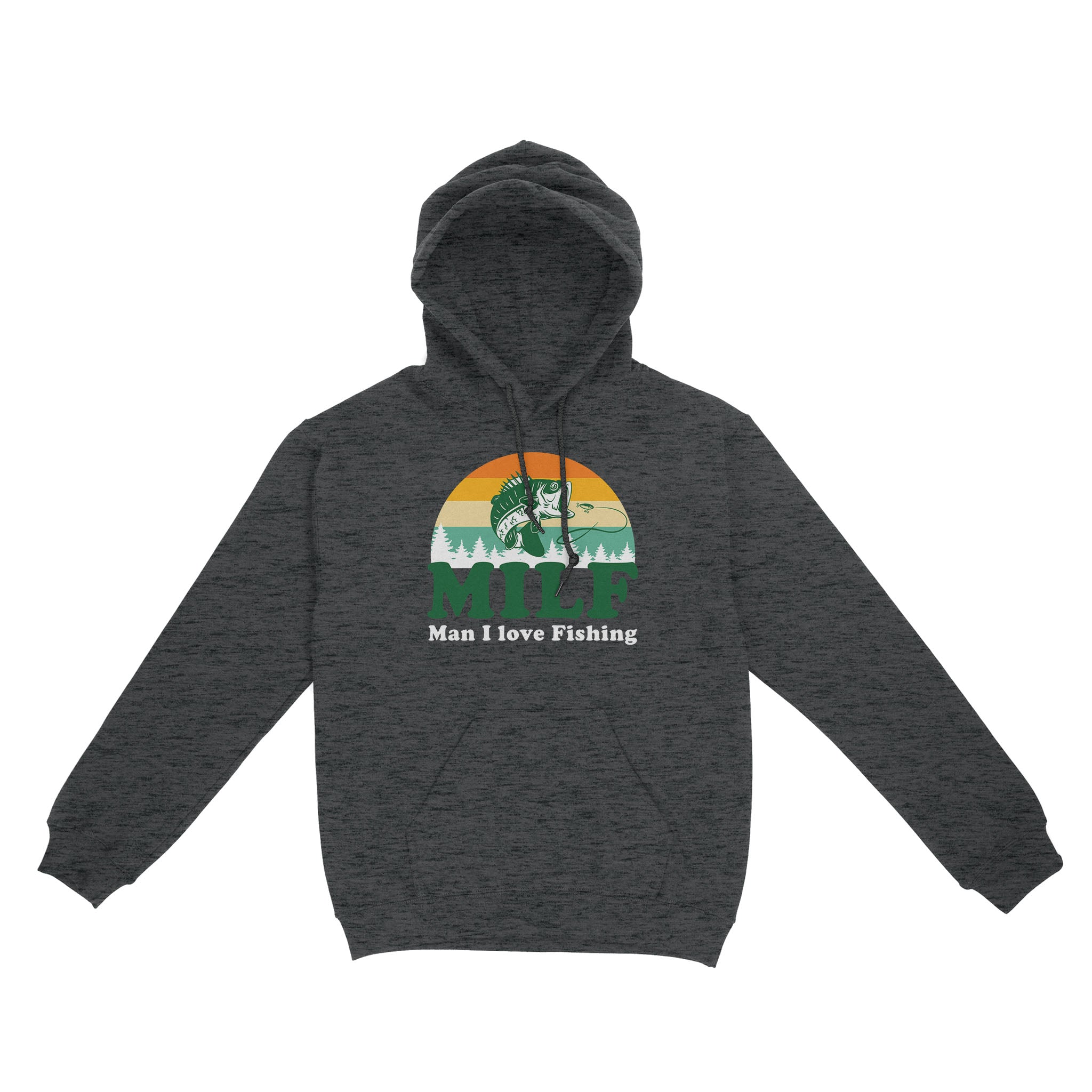 MILF Man I love Fishing Shirts, Funny Fishing Shirt, Fisherman Gifts D03 NQS3276 Hoodie