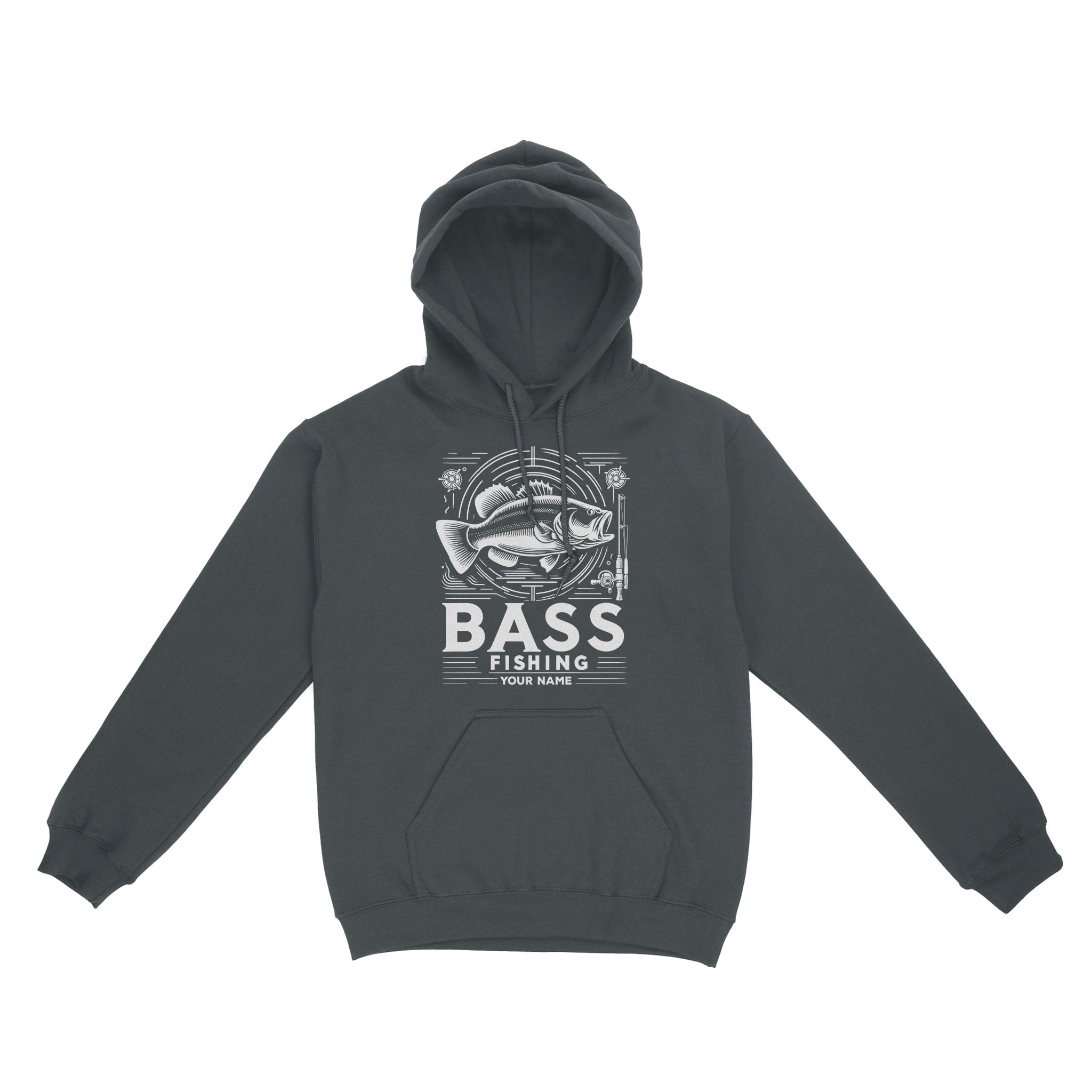 Hoodie - Bass fishing custom name personalized fishing shirt A53