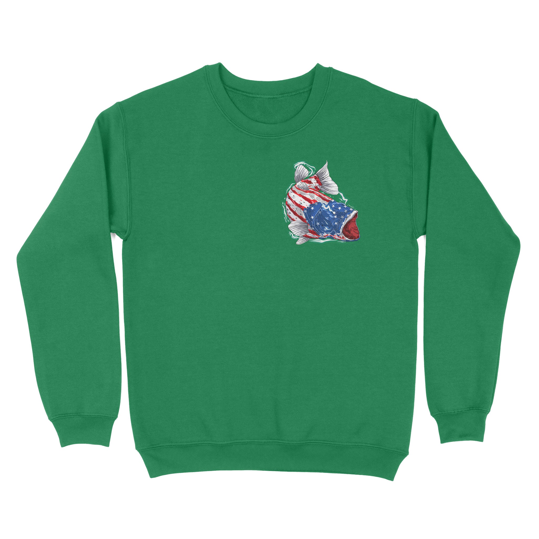American flag angry bass fishing shirts gift for fisherman
