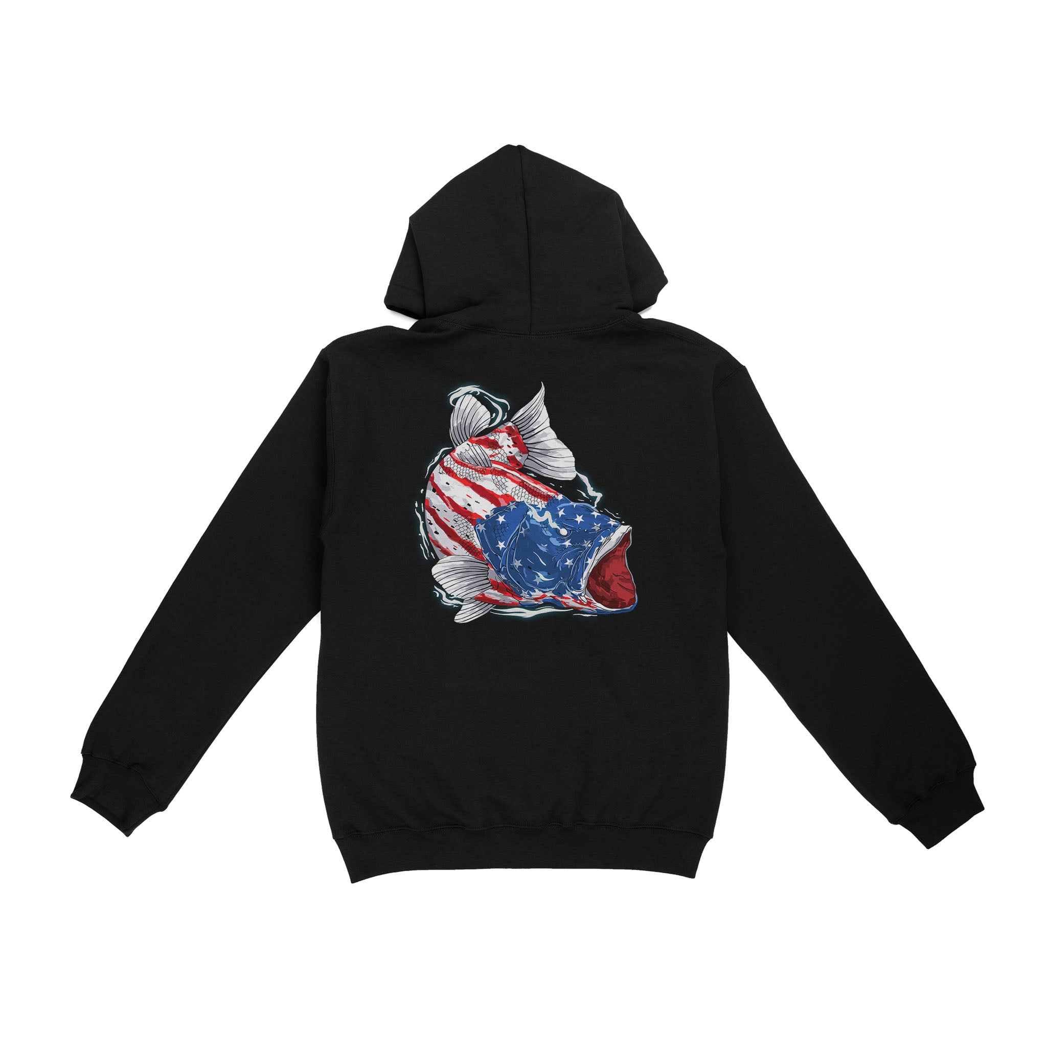 American flag angry bass fishing shirts gift for fisherman