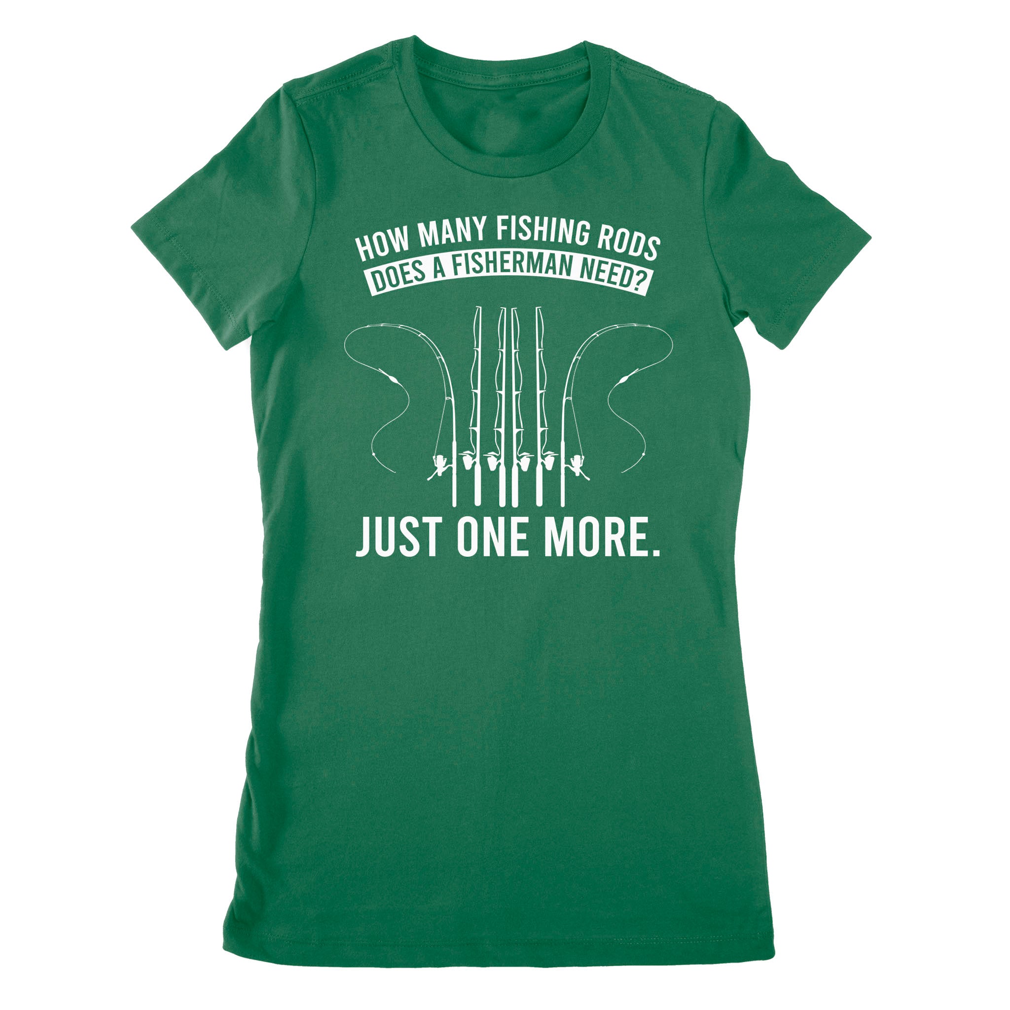 How many fishing rods does a fisherman need? Just one more - Funny fishing shirts D03 NPQ531 Premium Women's T-shirt