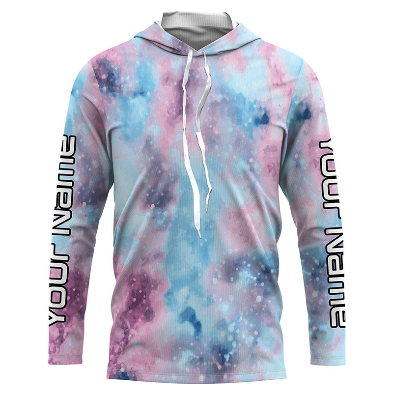 Personalized tie dye Long sleeve performance Fishing Shirts, Fishing gifts for Fisherman IPHW3582