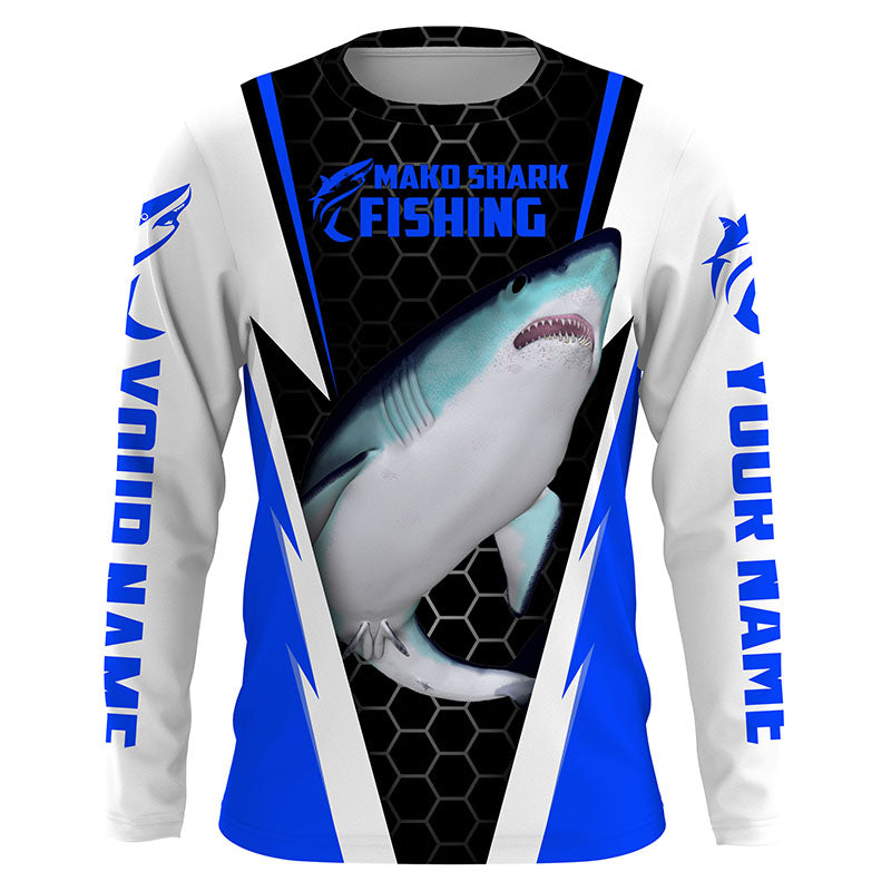 Mako Shark Fishing Custom Long sleeve Fishing Shirts, Shark Fishing sh –  FishingAmz