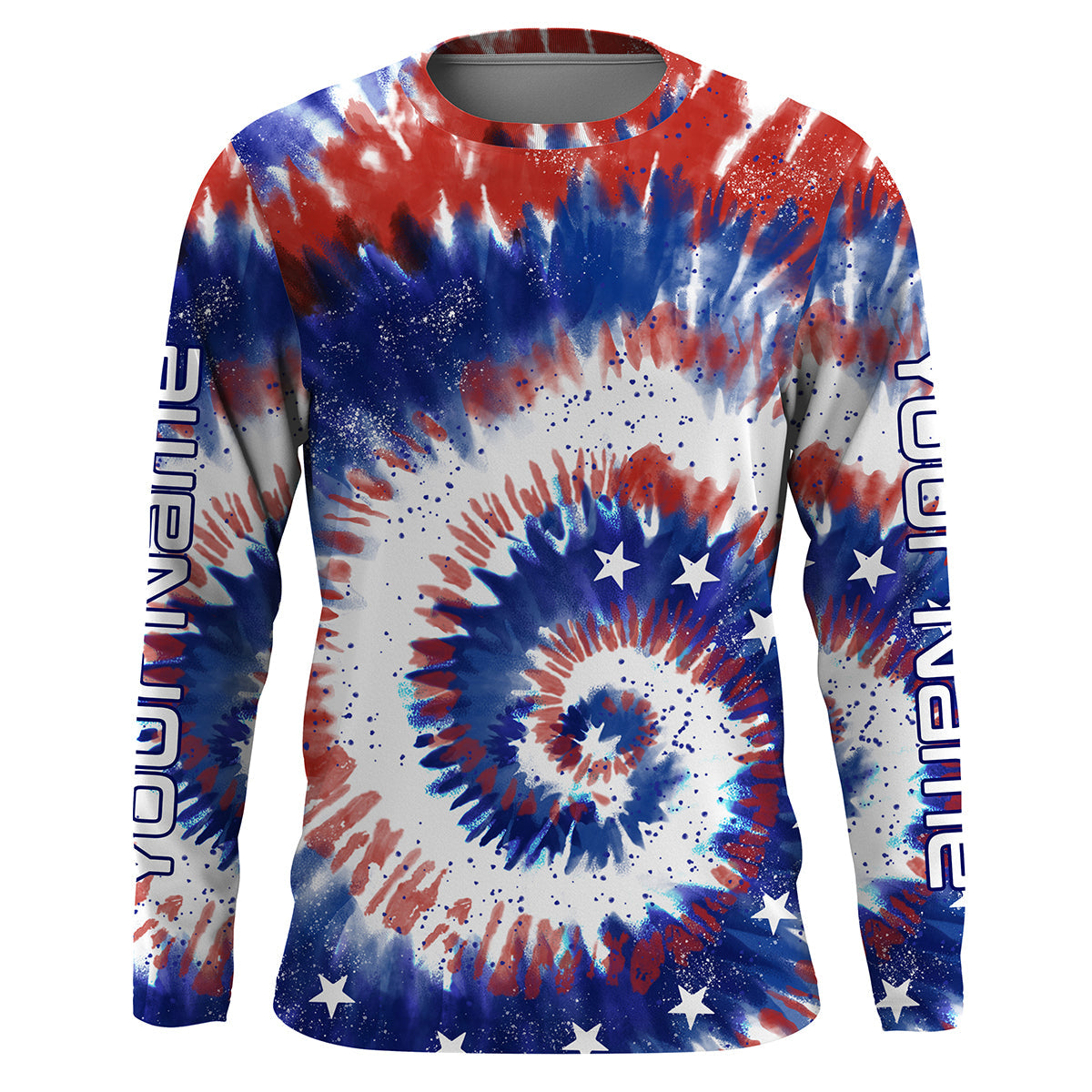 Custom Tie dye American Flag Fishing Shirts, USA Patriotic Fishing gif –  FishingAmz