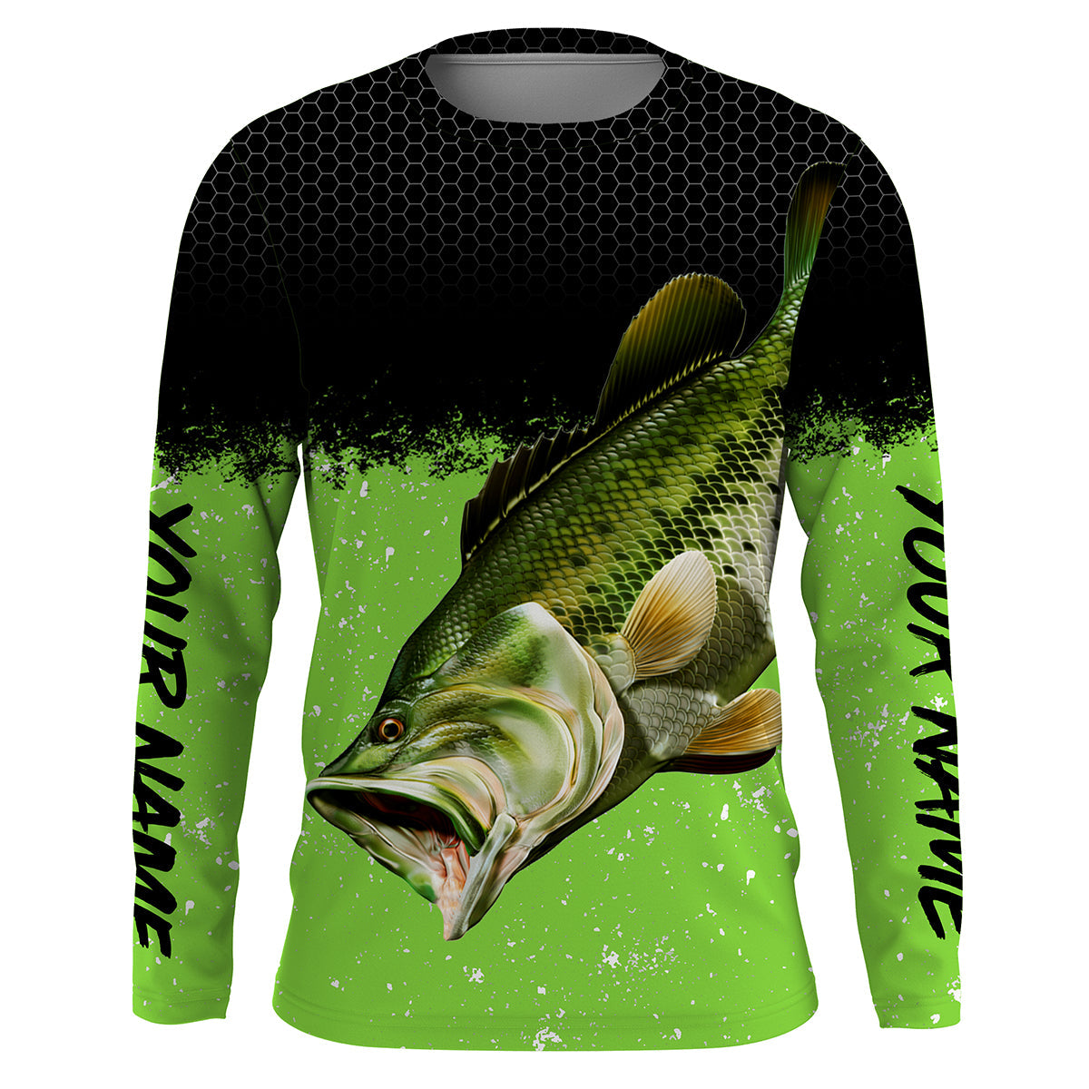 Bass Fishing Custom Long Sleeve performance Fishing shirts