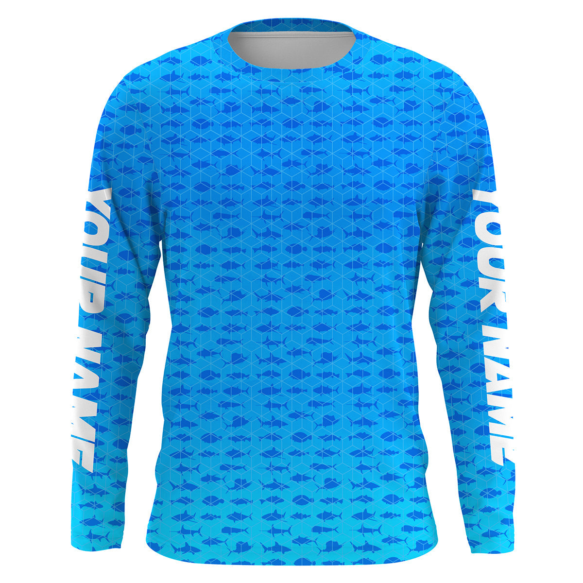 Personalized Saltwater Long Sleeve performance Fishing Shirts, Saltwater Fishing jerseys IPHW1840
