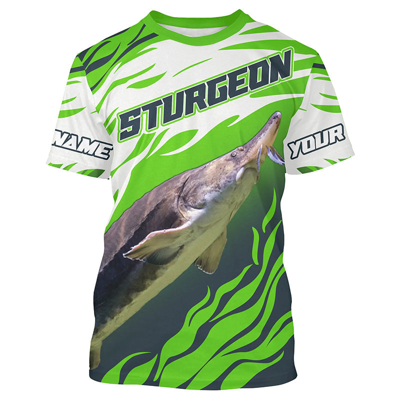 Custom Sturgeon Short Sleeve Performance Fishing Shirts, Sturgeon Master Tournament Fishing Shirt IPHW3926