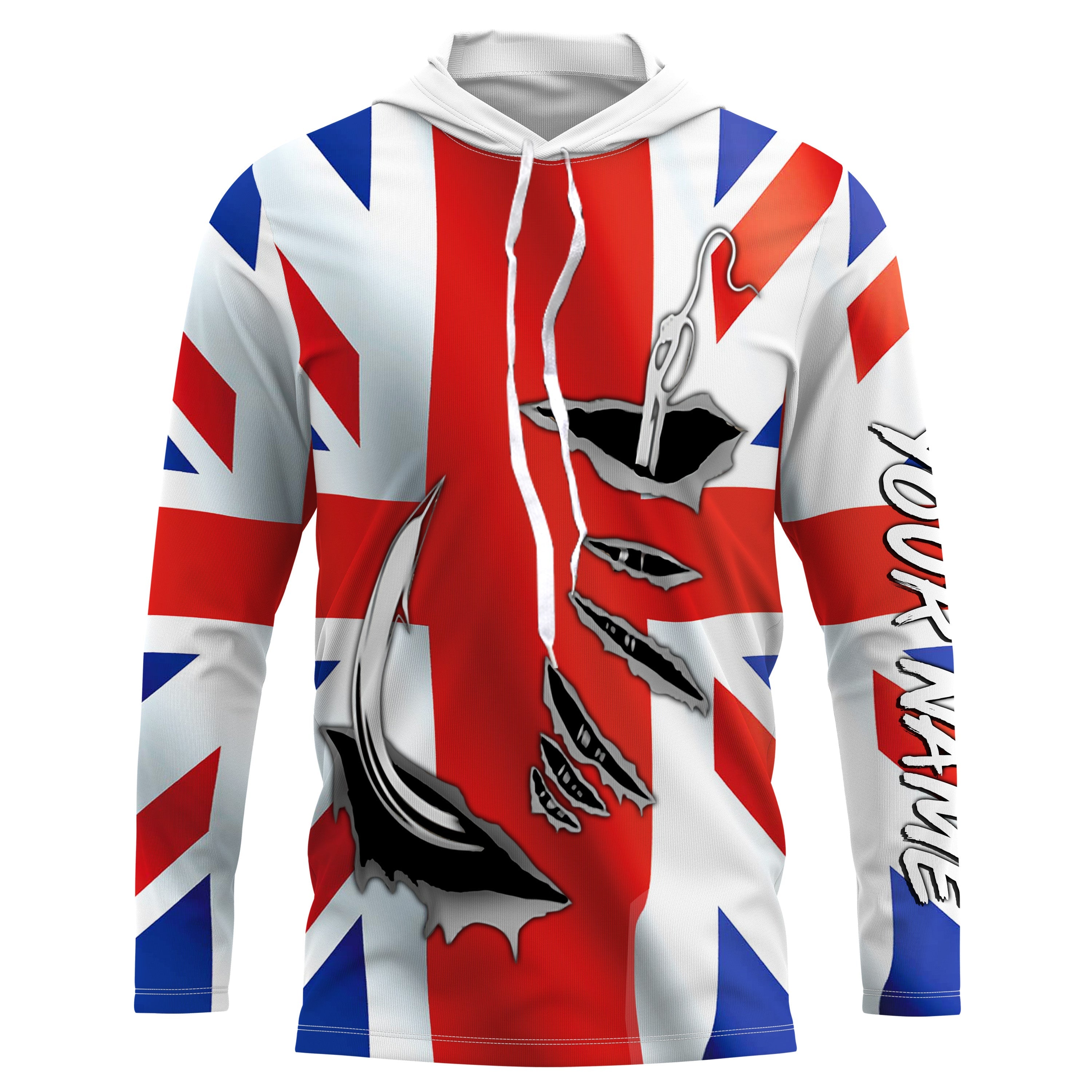 Fishing hook Australia Flag Long Sleeve Fishing Shirts, Personalized Patriotic Fishing gifts for men IPHW2642