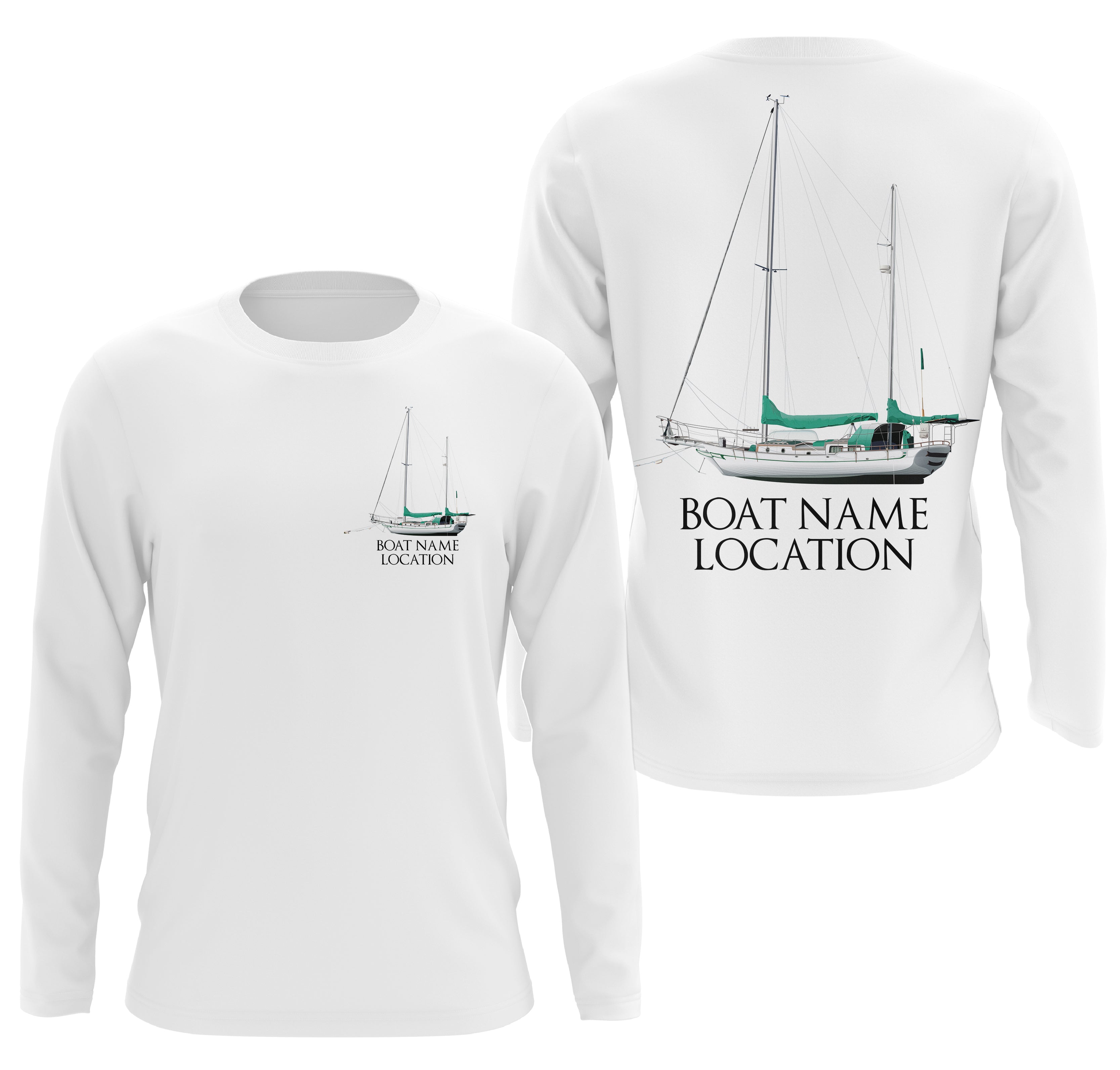 Custom Fishing Boat name Long sleeve Fishing Shirts, Personalized fisher boats  shirt IPHW3621