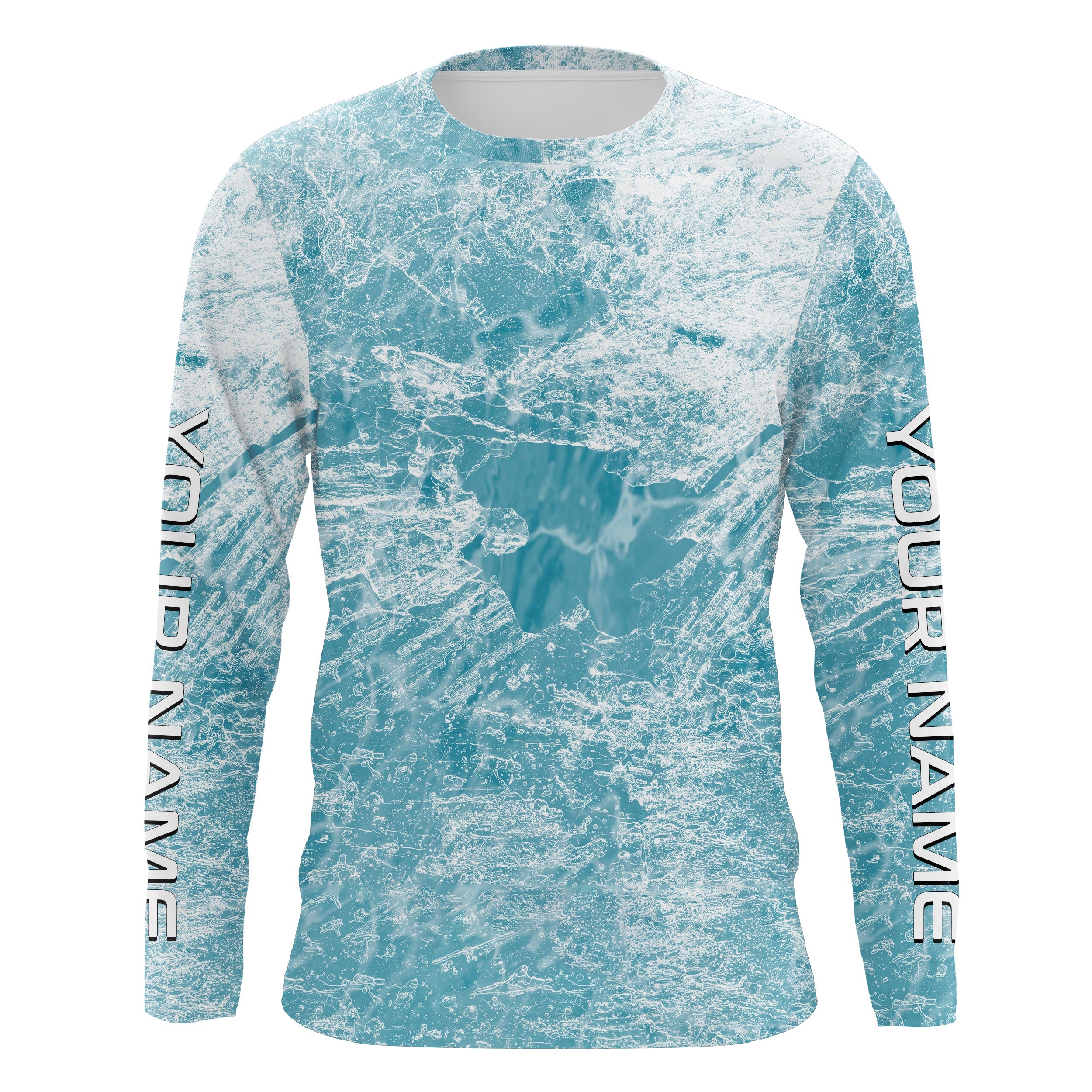 Ice camo Ice Fishing Shirts, Personalized Ice Fishing Clothing for