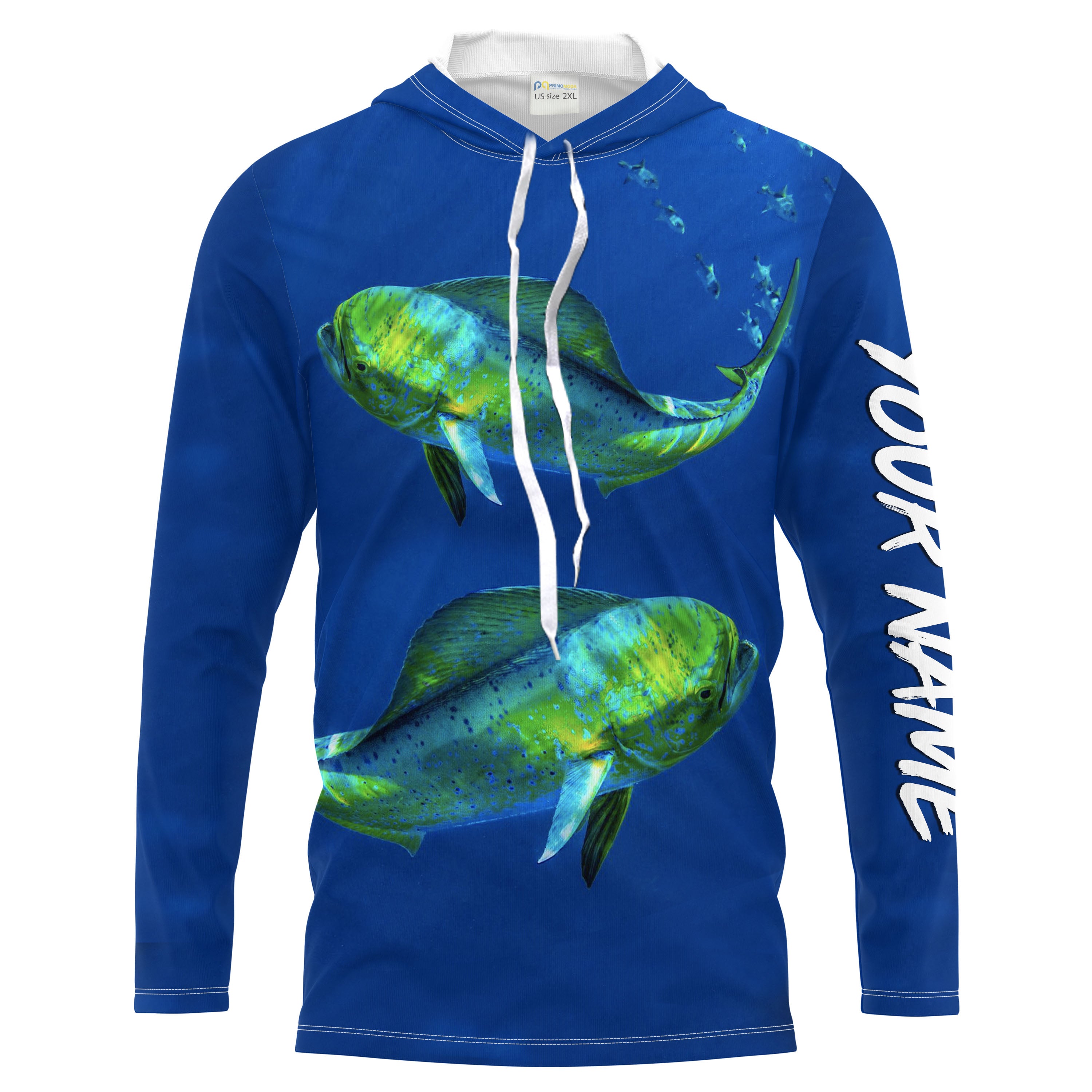 Mahi Mahi Fishing Custom men Long sleeve performance Fishing Shirts, Mahi Mahi Tournement Fishing Shirts - HPW141