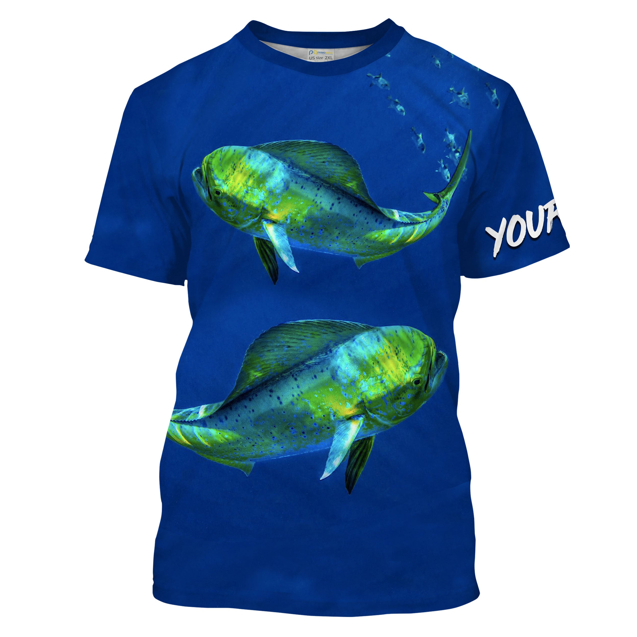Mahi Mahi Fishing Custom men performance Fishing T Shirts, Mahi Mahi Tournement Fishing T Shirts - HPW141
