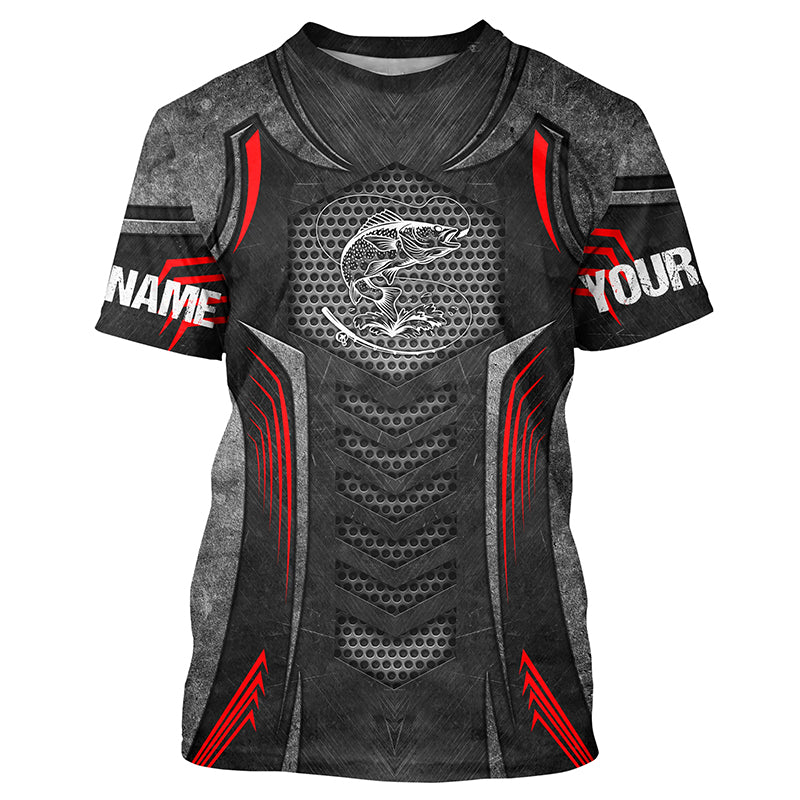 Custom Walleye Fishing Jerseys, Personalized Walleye Fishing tattoo mental fishing shirts | T-shirt NQS4935