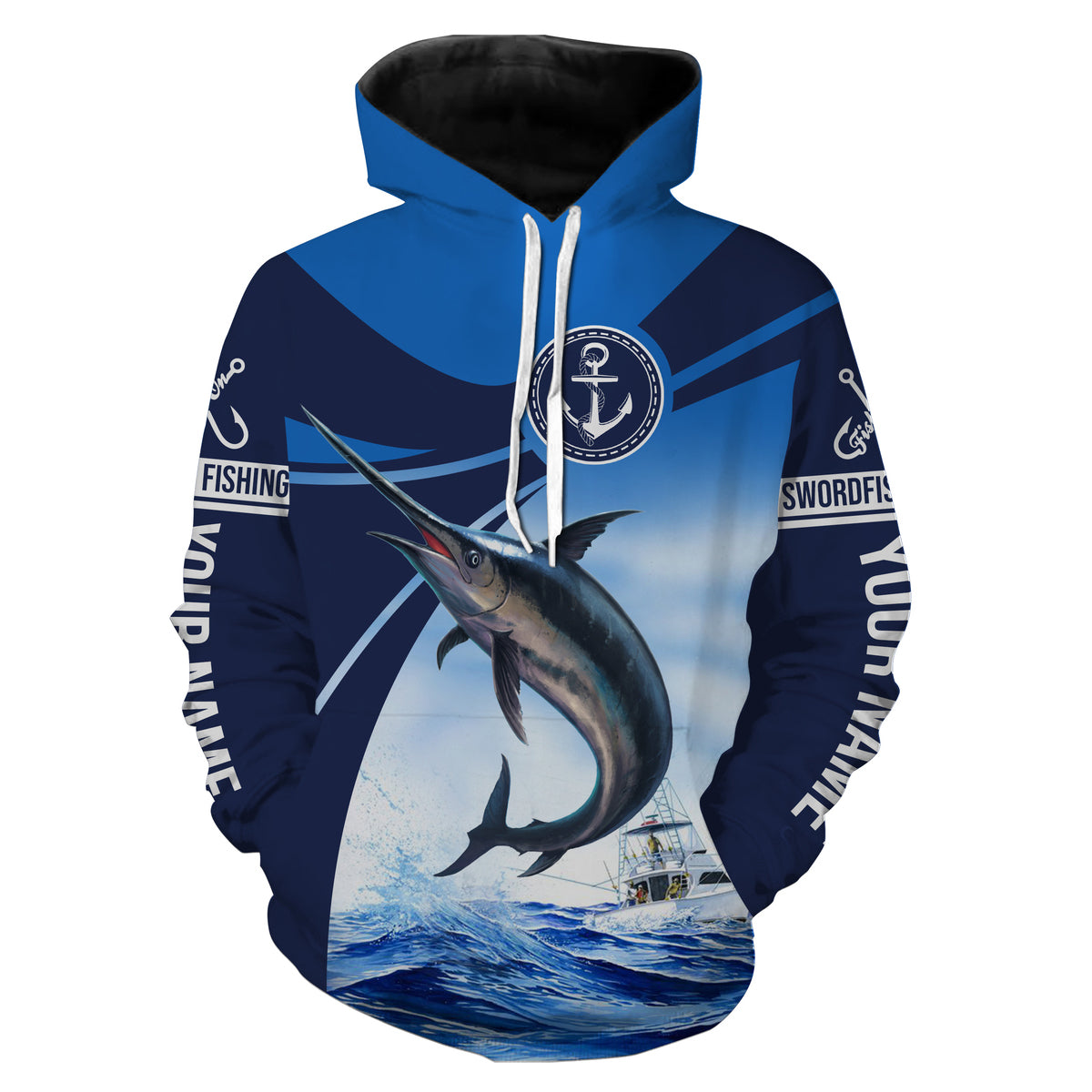 Swordfish fishing saltwater fish Custom name Swordfish fishing shirts jerseys | Hoodie - NPQ903