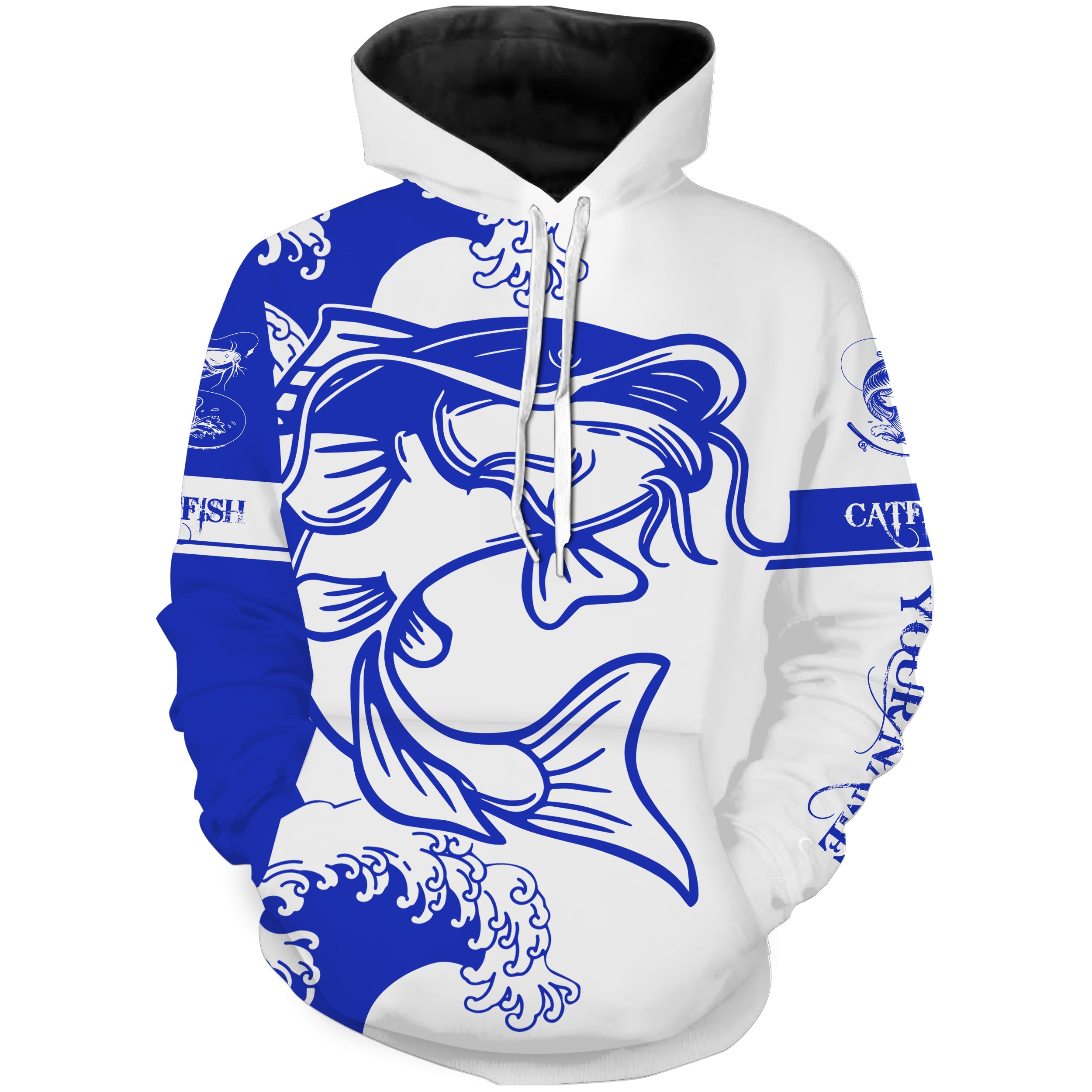 Catfish fishing tattoo blue Custom name Catfish fishing shirts jerseys | Hoodie - NPQ886