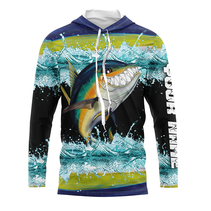 Yellowfin Tuna Fishing scale fish Shirts Long Sleeve UPF 30+ Sun Protection Shirt TTS0615