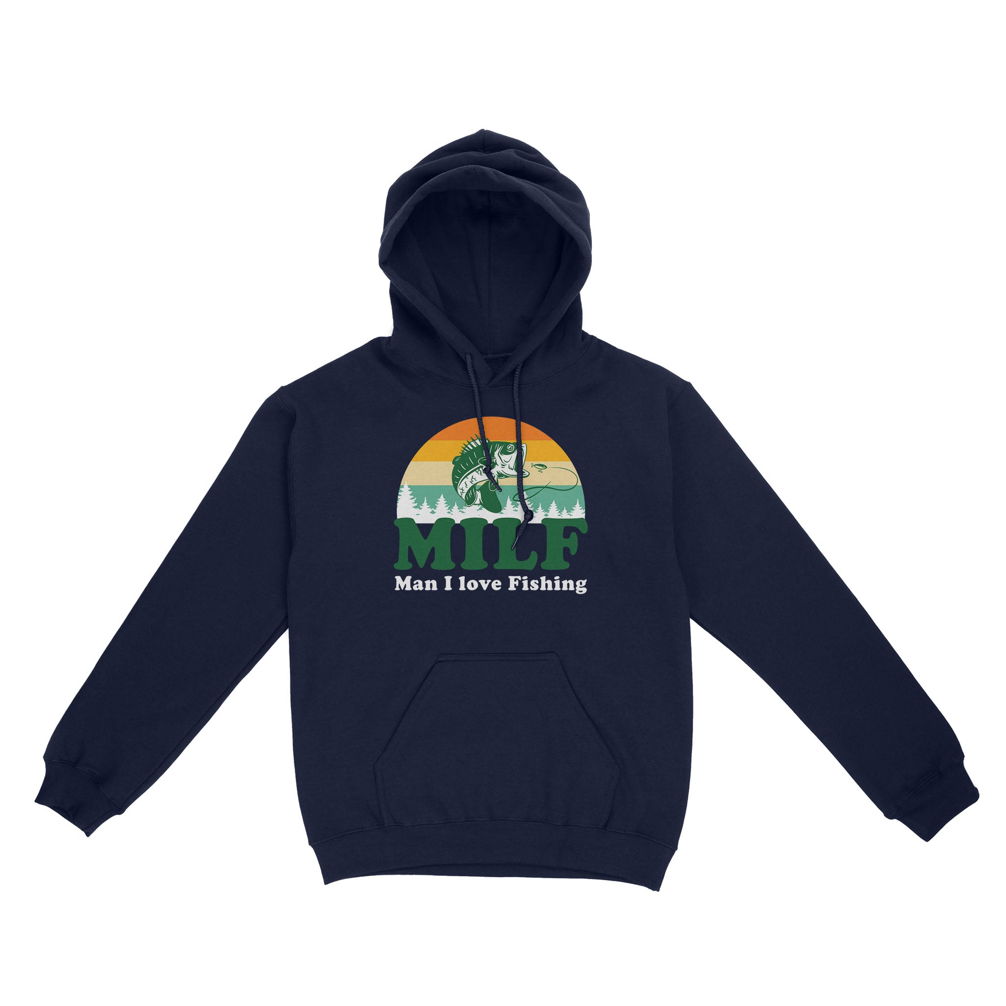 MILF Man I love Fishing Shirts, Funny Fishing Shirt, Fisherman Gifts D03 NQS3276 Hoodie