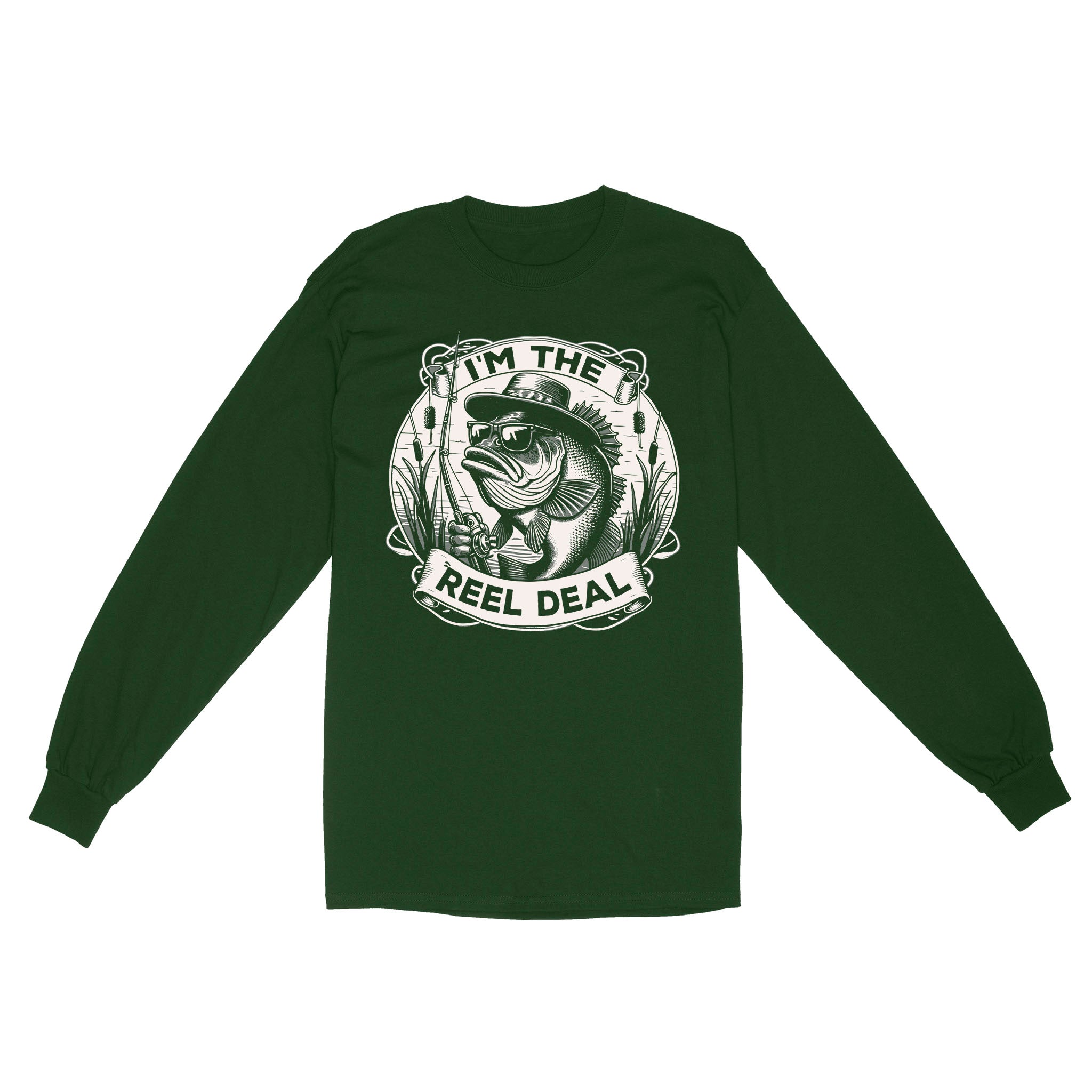 Long Sleeve - I'm the reel deal gift for fisherman A54