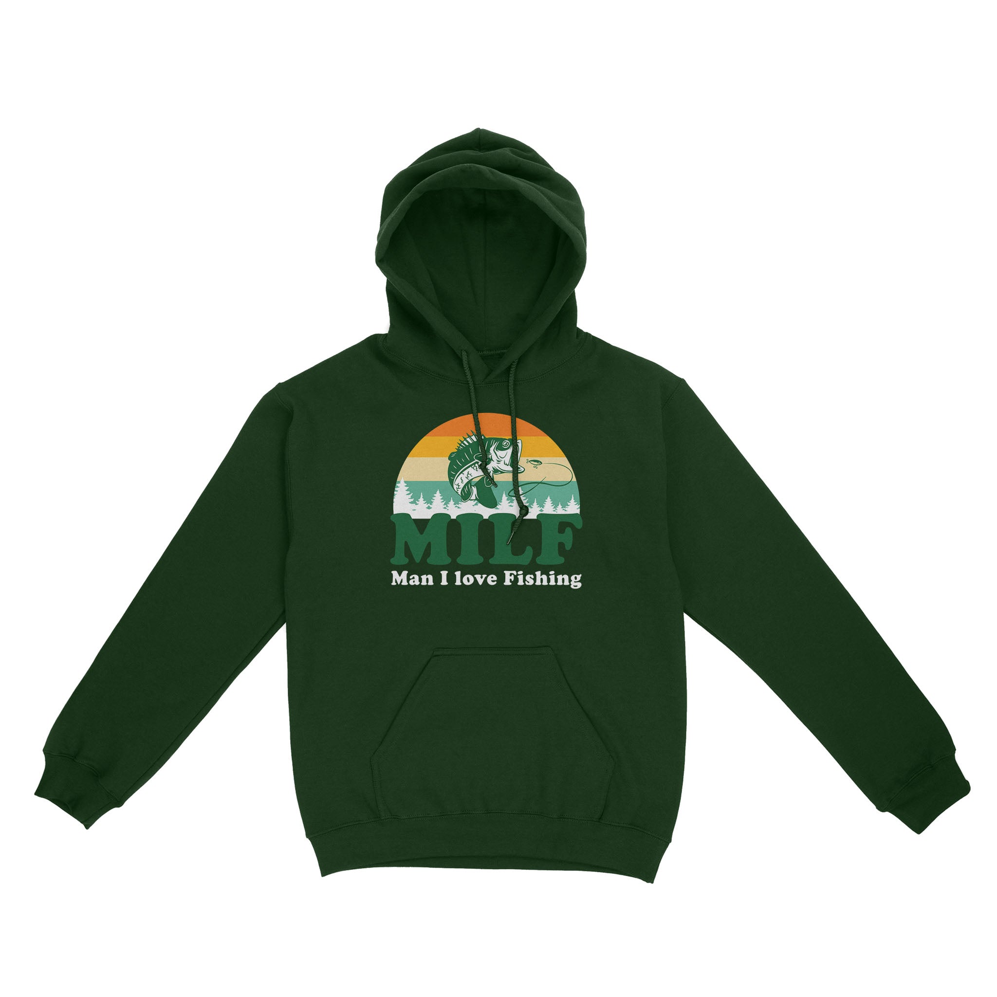 MILF Man I love Fishing Shirts, Funny Fishing Shirt, Fisherman Gifts D03 NQS3276 Hoodie