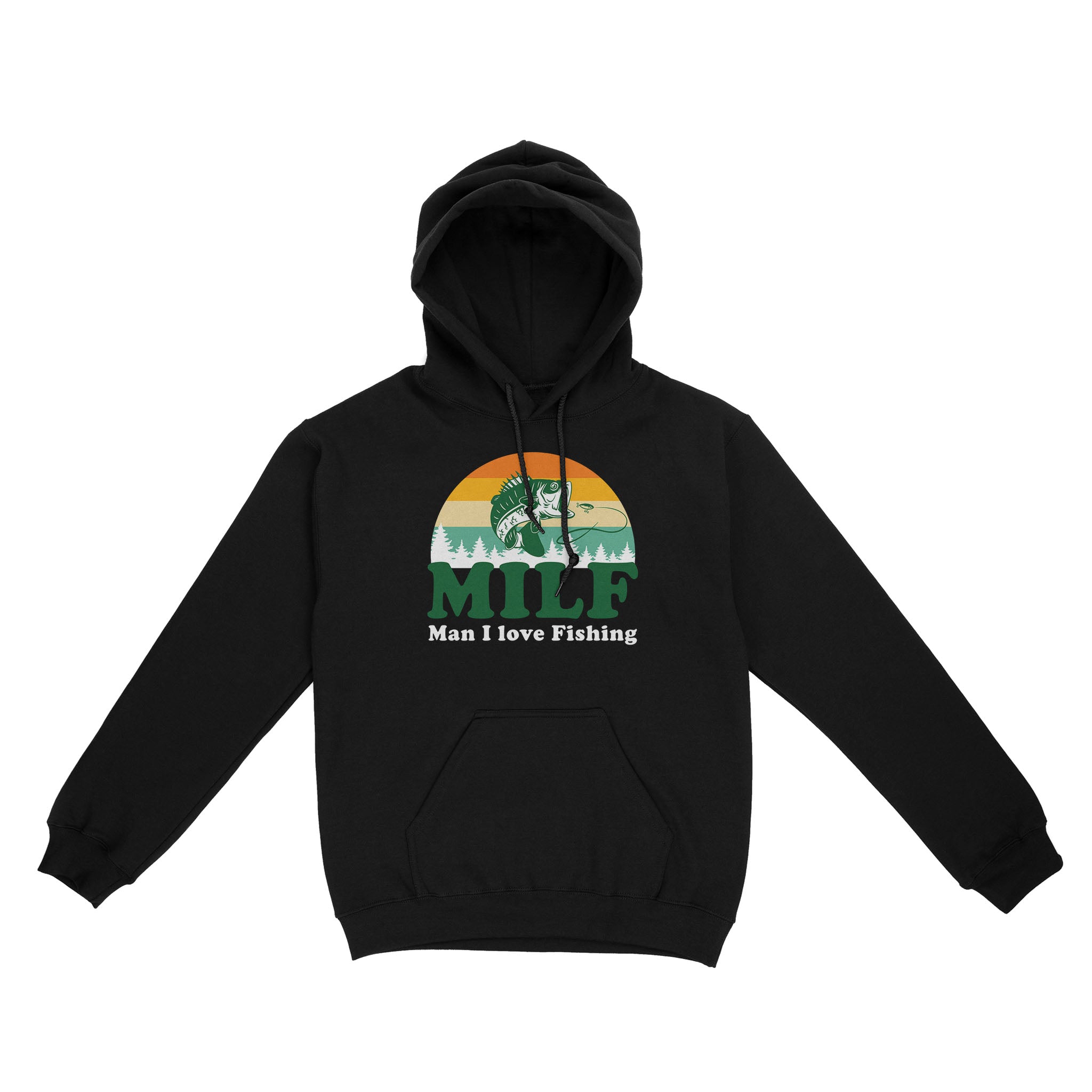 MILF Man I love Fishing Shirts, Funny Fishing Shirt, Fisherman Gifts D03 NQS3276 Hoodie