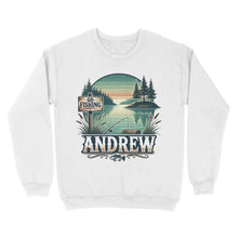 Load image into Gallery viewer, Personalized fishing shirt custom name Sweatshirt
