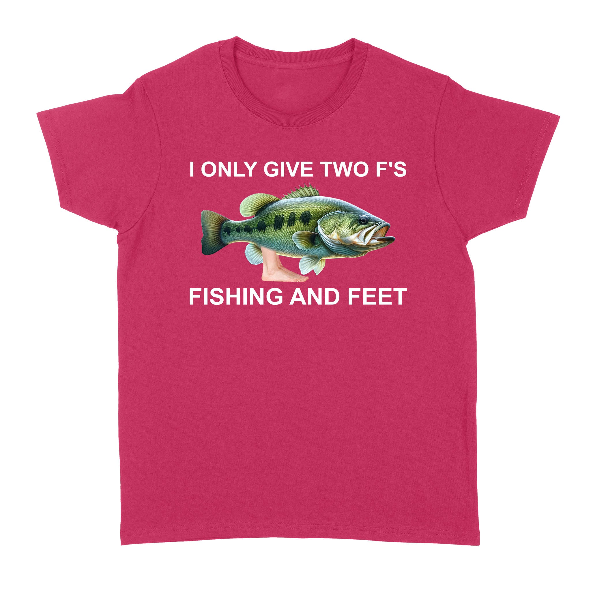 Funny fishing shirt - I only give two f's Women's T-shirt