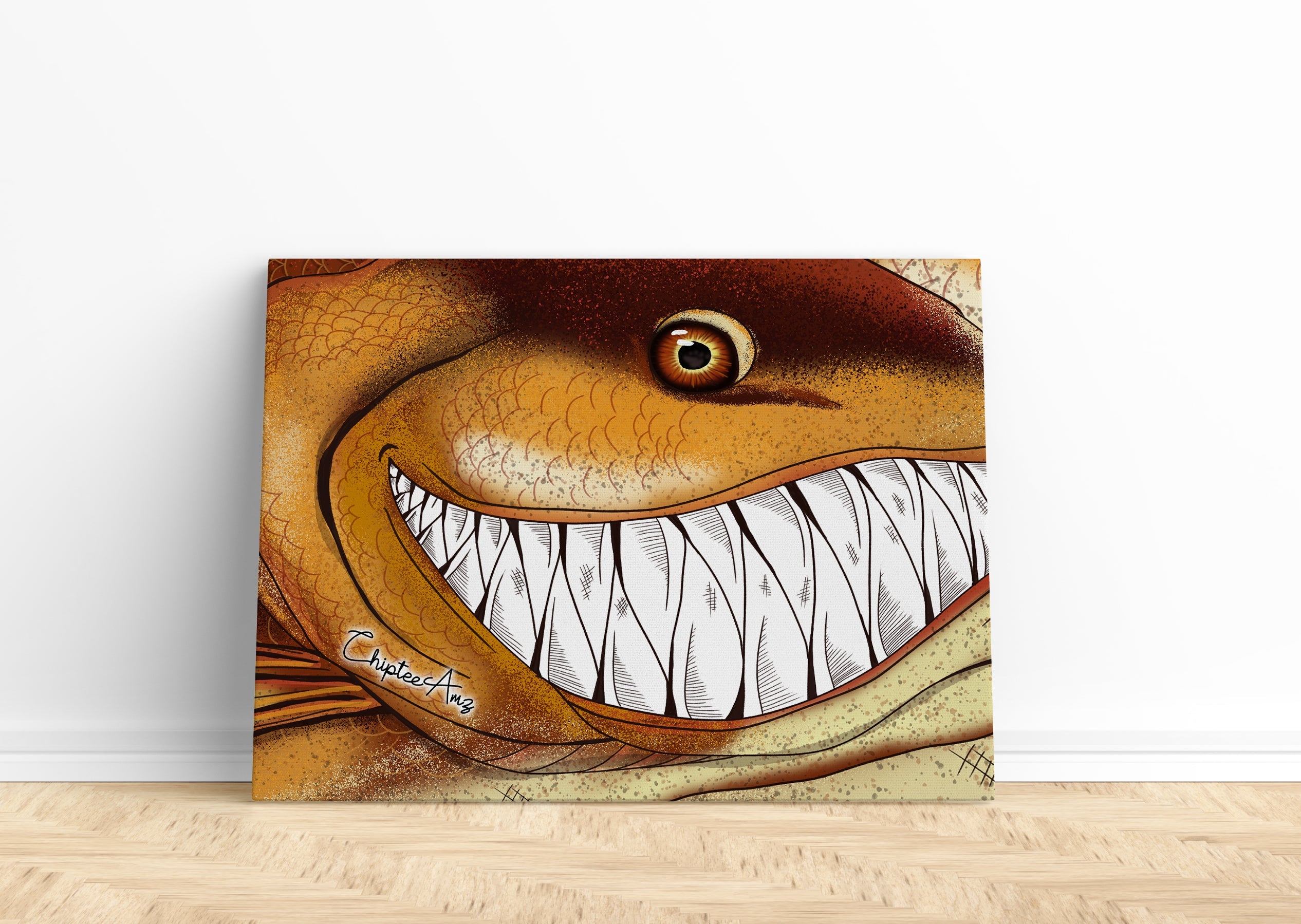 Funny Redfish fishing art Matte Canvas Redfish wall art