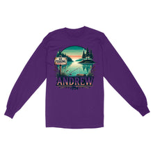 Load image into Gallery viewer, Personalized fishing shirt custom name Long Sleeve
